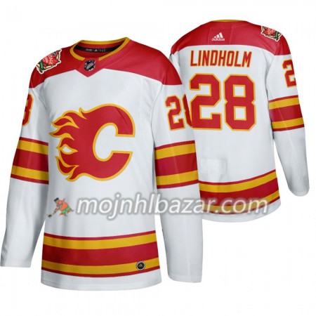 Dresovi Calgary Flames Elias Lindholm 28 Adidas 2019 Heritage Classic Bijela Authentic - Muške Dresovi Calgary Flames Elias Lindholm 28 Adidas 2019 Heritage Classic Bijela Authentic - Muške